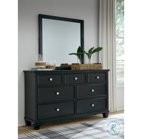 Lanolee Black Bedroom Mirror