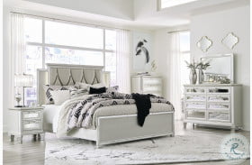 Lindenfield Silver Upholstered Panel Bedroom Set