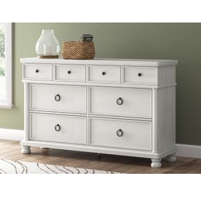 Greddinton Antique White 8 Drawer Dresser