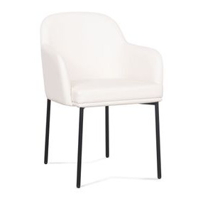 Sydney Cream Upholstered Arm Chair Set of 2
