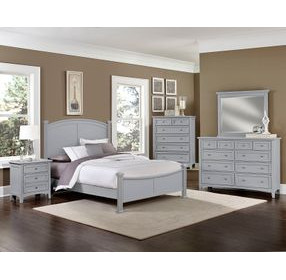 Bonanza Gray King Poster Bed