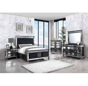 Varian II Black and Silver Rectangular Dresser Mirror