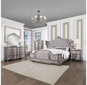 Ariadne Antique Platinum 8 Drawer Dresser
