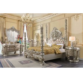 Danae Champagne and Gold Arched Dresser Mirror