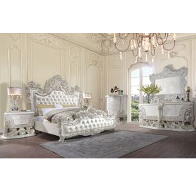 Adara Antique White Rectangular Dresser Mirror