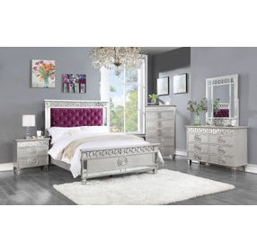 Varian Silver Rectangular Dresser Beveled Mirror