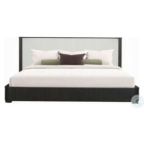 Clayten Fabric and Espresso Upholstered Bedroom Set