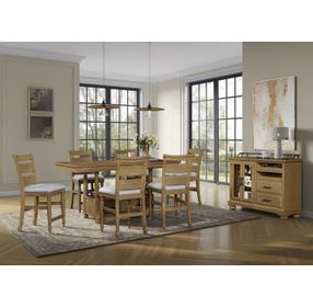 Clover Ridge Carmel Ladder Back Counter Stool Set of 2