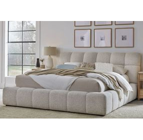 Escape Fluffy River Rock King Upholstered Panel Bed