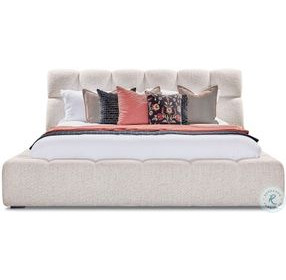 Escape Fluffy River Rock Upholstered Panel Bedroom Set