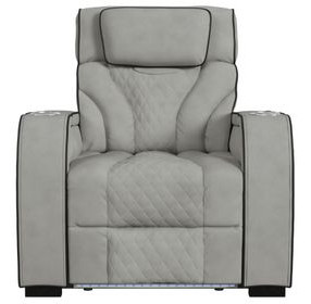 Tundra Simba Taupe Motion Recliner with LED