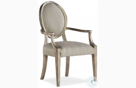 Sanctuary 2 Silver Romantique Oval Arm Chair Set Of 2