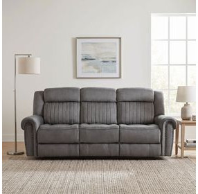 Brennen Charcoal Double 89" Reclining Sofa