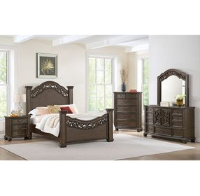 Rosalinda Mahogany 7 Drawer Dresser