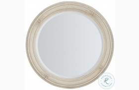 Traditions Soft White Round Mirror