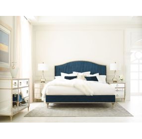 Fontainebleau Aglow Performance Fabric Upholstered King Platform Bed