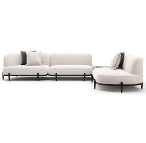 Madera Oatmeal 4 Piece Modular Corner L Sectional