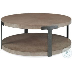 Casa Bella Timber Grey Sunburst Round Occasional Table Set