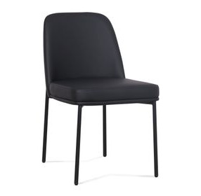 Sydney Black Upholstered Dining Chair Set of 2