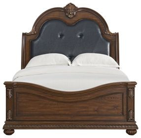 Concerto Black and Brown Upholstered Bedroom Set