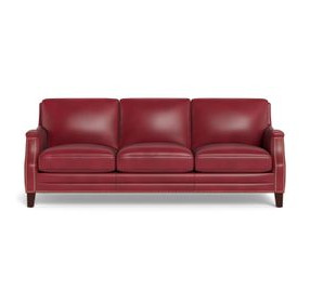 Camden Cranberry Leather Living Room Set