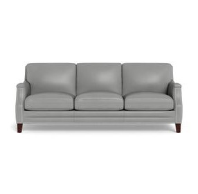 Camden Silver Leather Living Room Set