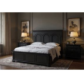 Atrium Black 3 Drawer Nightstand with USB Charging