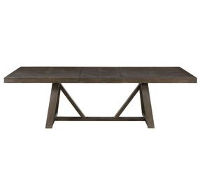 Hearst Reclaimed Chevron Extendable Rectangular Dining Room Set