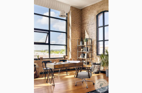 Sampson Light Grey Oak Home Office Set