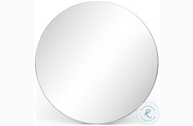Bellvue Shiny Steel Round Mirror