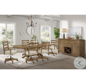 Colonial Oak Weathered Chestnut Game Chair Set of 2