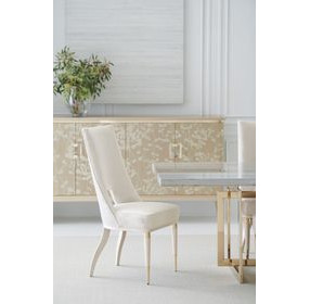 Guest of Honor Cream Performance Fabric Dining Side Chair