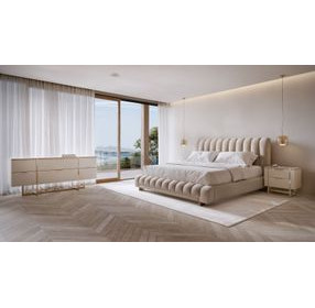 Wish You Were Here Sandstone Almond Milk and Whisper of Gold 6 Drawer Dresser
