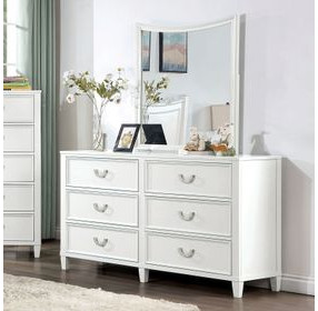 Lycoris White 6 Drawer Dresser