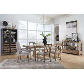Lindon White Upholstered Arm Chair Set of 2