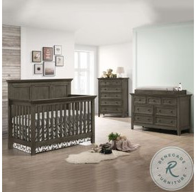 San Mateo Gray Convertible Standard Crib