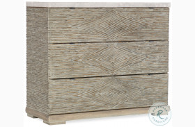 Amani Brie And Crema Marble Three Drawer Accent Chest