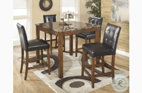 Theo Brown 5 Piece Counter Height Dining Set