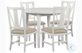 Heron Cove Chalk White Extendable Drop Leaf Dining Room Set