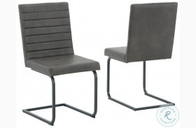 Strumford Grey And Black Upholstered Side Chair Set Of 2