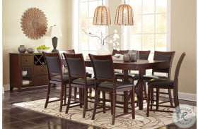 Collenburg Brown Extendable Counter Height Dining Room Set