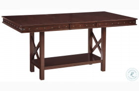 Collenburg Brown Extendable Counter Height Dining Table