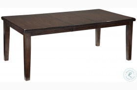 Haddigan Dark Brown Rectangular Extendable Dining Table