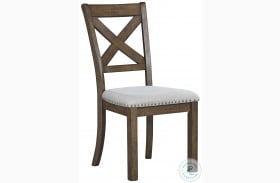 Moriville Beige Upholstered Side Chair Set of 2