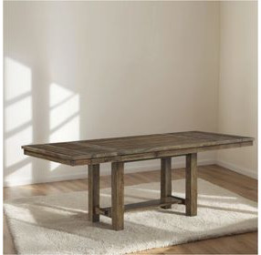 Moriville Grayish Brown Extendable Rectangular Dining Table