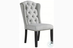 Jeanette Linen Upholstered Dining Side Chair Set of 2