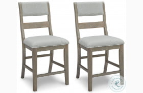 Moreshire Bisque Upholstered Counter Height Stool Set Of 2