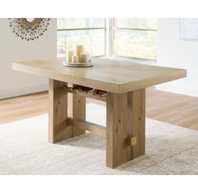 Drovlayne Light Brown 66" Rectangular Counter Height Dining Table
