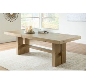 Drovlayne Light Brown 90" Extendable Rectangular Dining Table