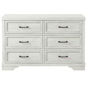 Foundry White Dove 6 Drawer Dresser